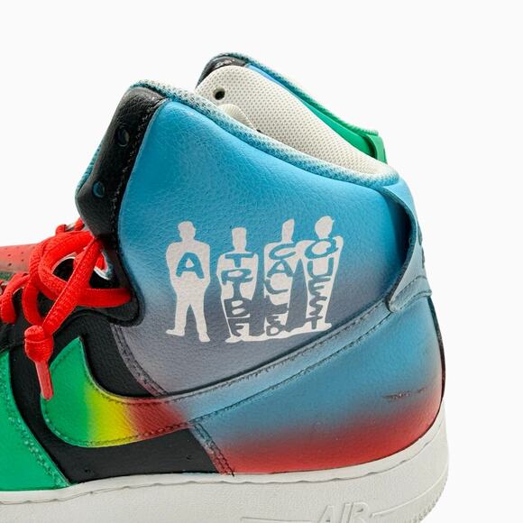 Nike Air Force 1 High 07 Custom A Tribe Called Quest From Jerobi‎ White Size 12 - Picture 7 of 12